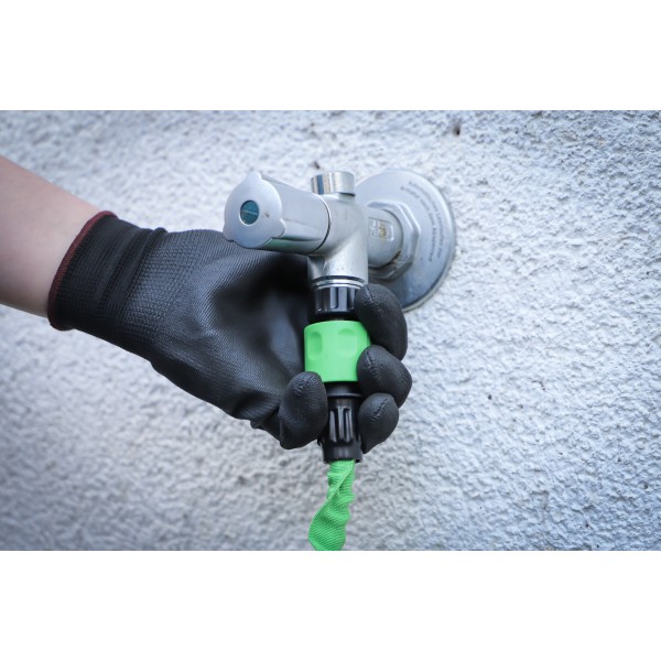 BGS Technic Water Hose | Textile | flexible | with Garden Hand Shower with 7 Functions | 7,5 - 22 m BGS Technic Water Hose | Textile | flexible | with Garden Hand Shower with 7 Functions | 7,5 - 22 m