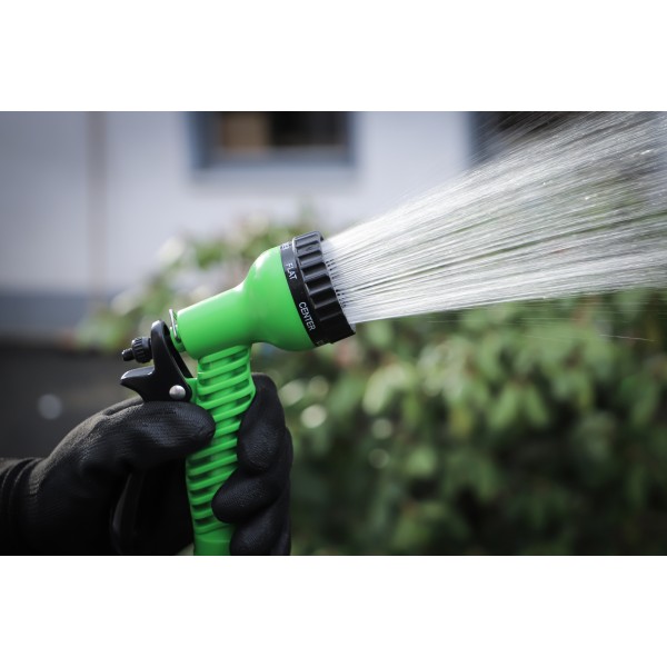 BGS Technic Water Hose | Textile | flexible | with Garden Hand Shower with 7 Functions | 7,5 - 22 m BGS Technic Water Hose | Textile | flexible | with Garden Hand Shower with 7 Functions | 7,5 - 22 m