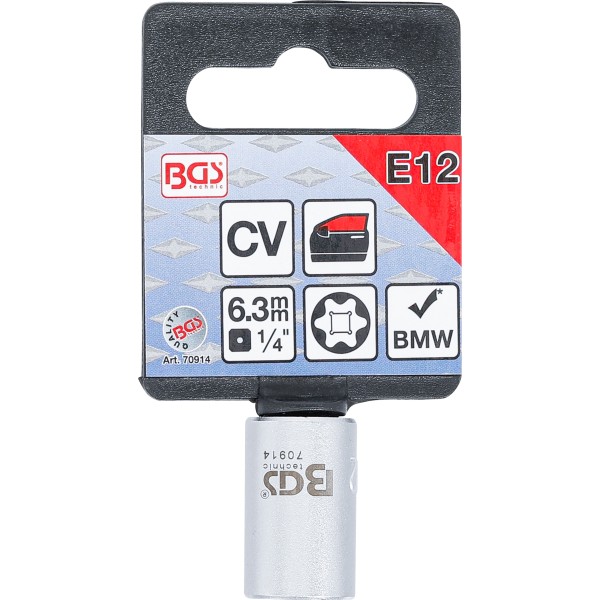 BGS Technic Special Socket | E-Type | 6.3 mm (1/4 BGS Technic Special Socket | E-Type | 6.3 mm (1/4