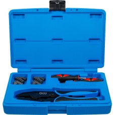 BGS Technic Crimping Pliers and Terminal Tool Kit | with 2 Pairs of Jaws
