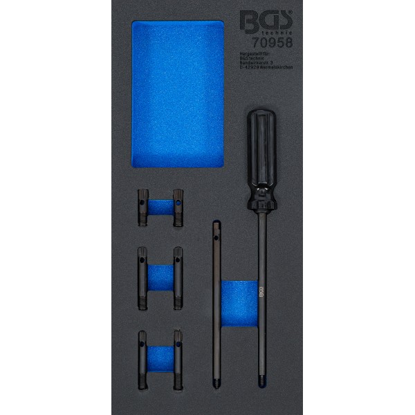 BGS Technic Tool Tray 1/3: Cylinder Head Gasket Alignment Tool Set | for VAG BGS Technic Tool Tray 1/3: Cylinder Head Gasket Alignment Tool Set | for VAG