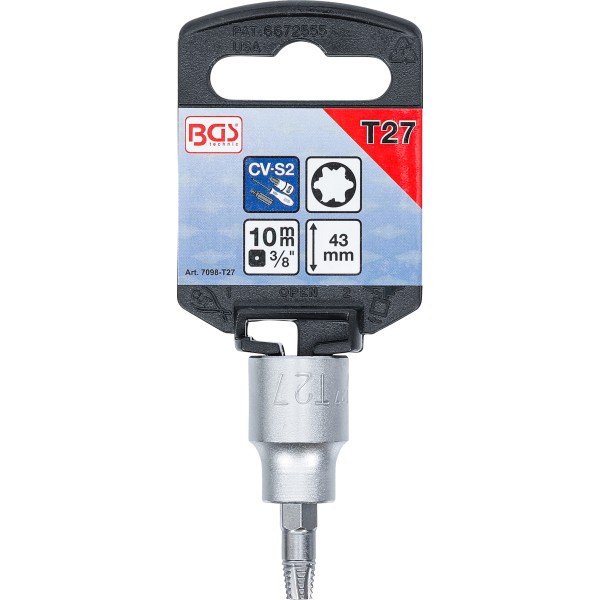 BGS Technic Screw Extractor Bit Socket | 10 mm (3/8 BGS Technic Screw Extractor Bit Socket | 10 mm (3/8