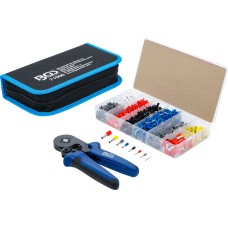 BGS Technic Crimping Pliers for Cable End Sleeves 0.25 - 10 mm² | with Cable Terminal Assortment 0.5 - 10 mm² BGS Technic Crimping Pliers for Cable End Sleeves 0.25 - 10 mm² | with Cable Terminal Assortment 0.5 - 10 mm²