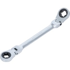 BGS Technic Double Ratchet Ring Spanner | adjustable | with E-Type Ring Heads | E20 x E24