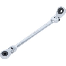 BGS Technic Double Ratchet Ring Spanner | adjustable | with E-Type Ring Heads | E6 x E8