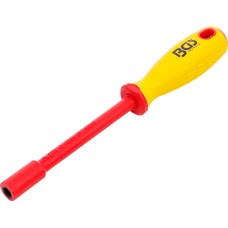 BGS Technic VDE Socket Screwdriver | Hexagon | 7 mm | Blade Length 125 mm