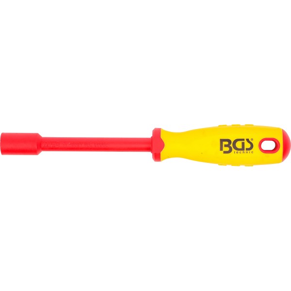 BGS Technic VDE Socket Screwdriver | Hexagon | 10 mm | Blade Length 125 mm BGS Technic VDE Socket Screwdriver | Hexagon | 10 mm | Blade Length 125 mm