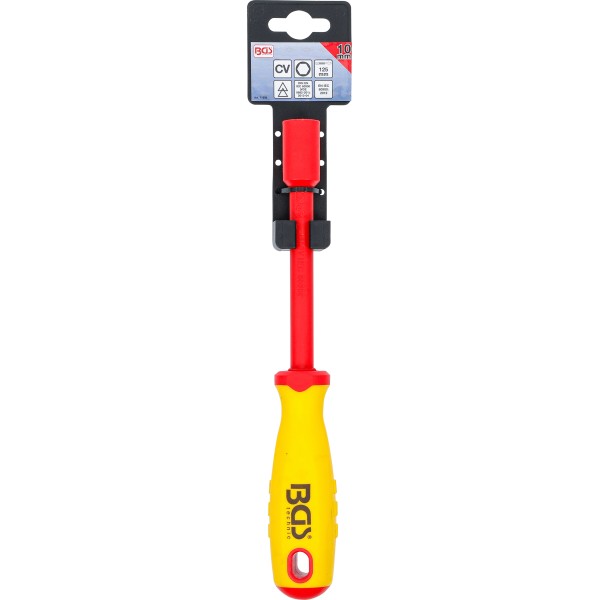 BGS Technic VDE Socket Screwdriver | Hexagon | 10 mm | Blade Length 125 mm BGS Technic VDE Socket Screwdriver | Hexagon | 10 mm | Blade Length 125 mm
