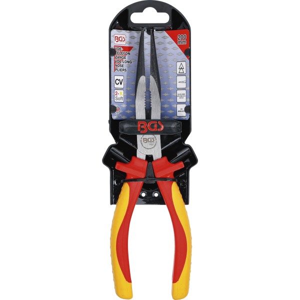 BGS Technic VDE Long Nose Pliers | 200 mm BGS Technic VDE Long Nose Pliers | 200 mm