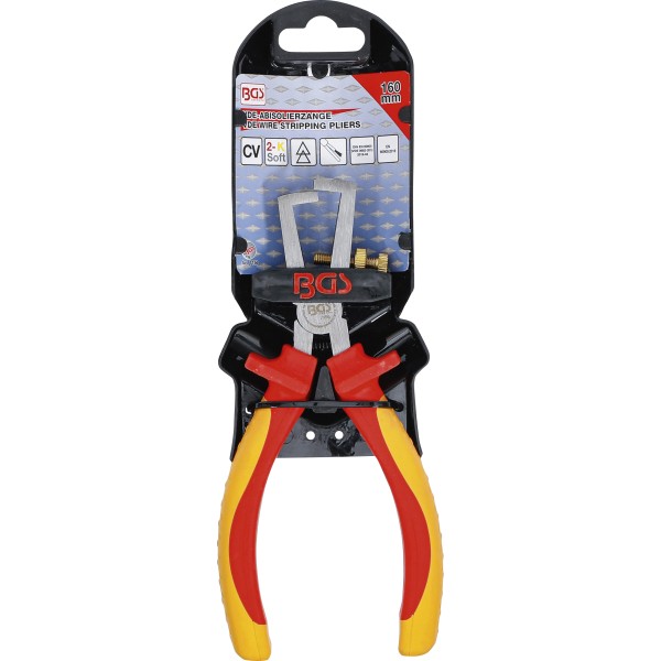 BGS Technic VDE Wire Stripping Pliers | 160 mm BGS Technic VDE Wire Stripping Pliers | 160 mm