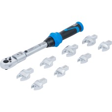 BGS Technic Torque Wrench Set | for Insert Tools 9 x 12 mm | 6 - 30 Nm | 10 pcs.