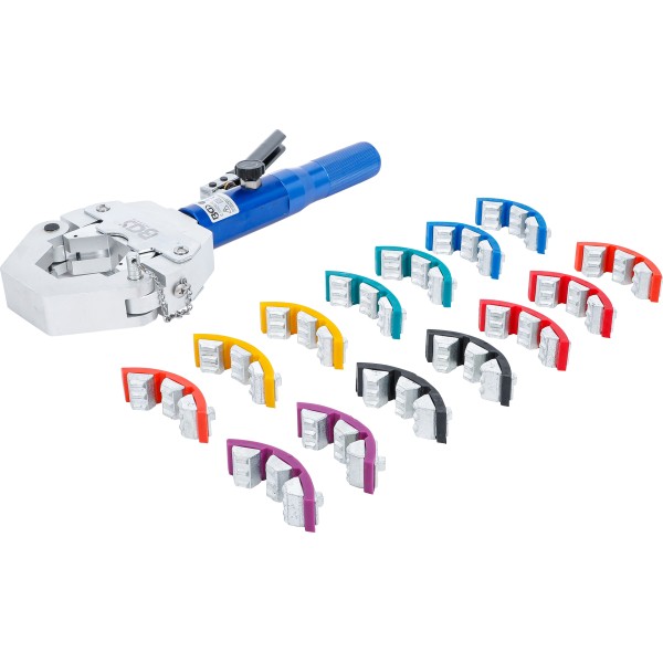 BGS Technic Crimping Pliers Set | hydraulic | for Press Connections on Hose Lines BGS Technic Crimping Pliers Set | hydraulic | for Press Connections on Hose Lines