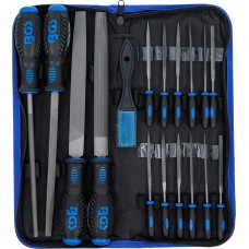 BGS Technic Machinist`s Files and Needle File Set | 17 pcs.