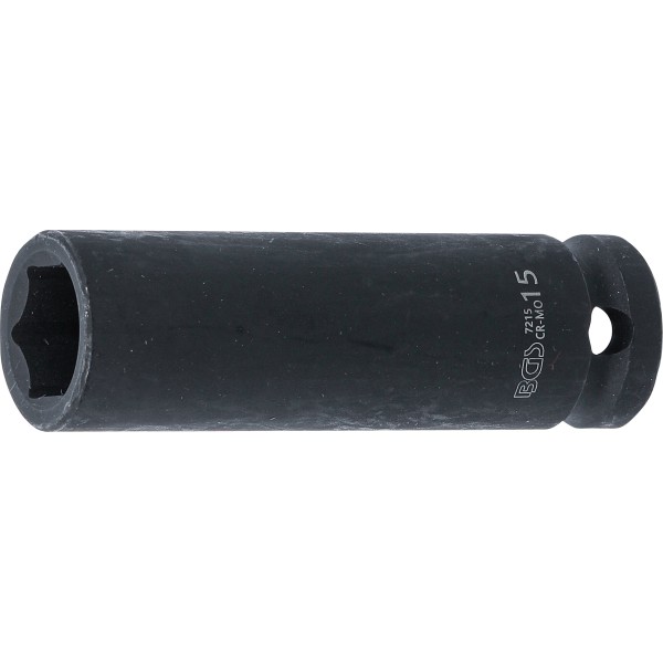 BGS Technic Impact Socket Hexagon, deep | 12.5 mm (1/2 BGS Technic Impact Socket Hexagon, deep | 12.5 mm (1/2
