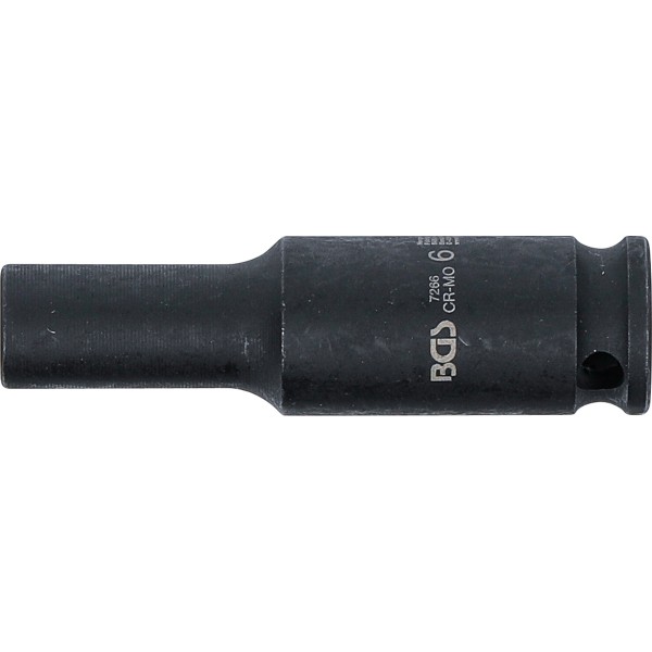 BGS Technic Impact Socket Hexagon, deep | 6,3 mm (1/4 BGS Technic Impact Socket Hexagon, deep | 6,3 mm (1/4