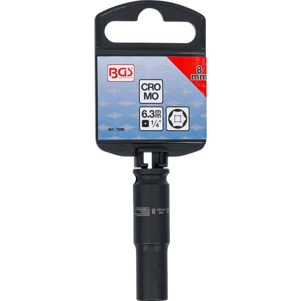 BGS Technic Impact Socket Hexagon, deep | 6,3 mm (1/4 BGS Technic Impact Socket Hexagon, deep | 6,3 mm (1/4