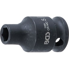 BGS Technic Impact Socket, Hexagon | 6.3 mm (1/4