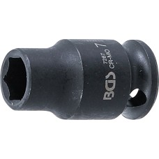 BGS Technic Impact Socket, Hexagon | 6.3 mm (1/4