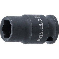 BGS Technic Impact Socket, Hexagon | 6.3 mm (1/4