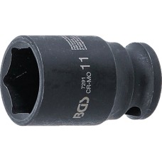 BGS Technic Impact Socket, Hexagon | 6.3 mm (1/4