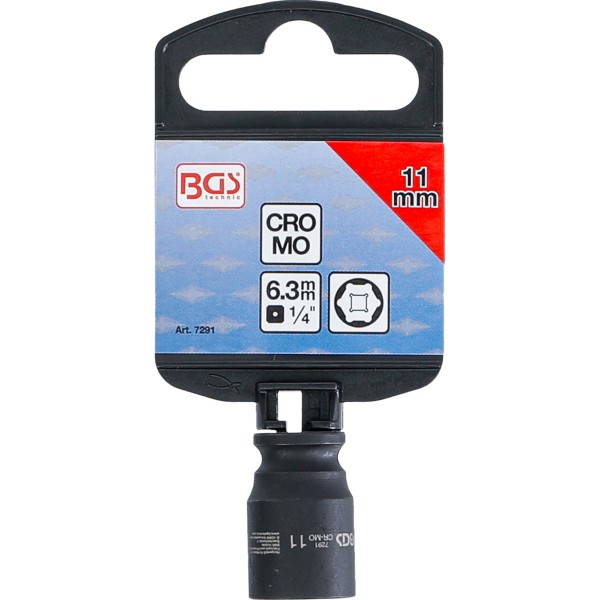 BGS Technic Impact Socket, Hexagon | 6.3 mm (1/4 BGS Technic Impact Socket, Hexagon | 6.3 mm (1/4