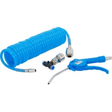 BGS Technic Air Blow Gun | with Spiral Air Hose and T-Connector BGS Technic Air Blow Gun | with Spiral Air Hose and T-Connector