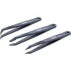 BGS Technic Plastic Tweezers Set | 3 pcs.