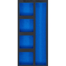 BGS Technic Tool Tray 1/3, empty: 5 Storage Compartments | 408 x 189 x 32 mm