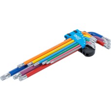 BGS Technic L-Type Wrench Set | Multicolour | extra long | T-Star (for Torx) T10 - T50 | 9 pcs.