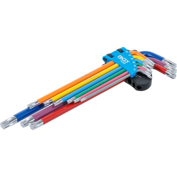 BGS Technic L-Type Wrench Set | Multicolour | extra long | T-Star (for Torx) T10 - T50 | 9 pcs. BGS Technic L-Type Wrench Set | Multicolour | extra long | T-Star (for Torx) T10 - T50 | 9 pcs.