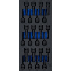 BGS Technic Tool Tray 1/3: Impact Bit Socket Set | 12.5 mm (1/2