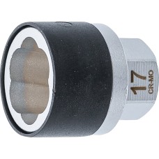 BGS Technic Twist Socket (Spiral Profile) / Screw Extractor | External Hexagon Drive 17 mm | 17 mm