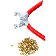 BGS Technic Eyelet Pliers with 100 Round Eyelets | 5.0 mm