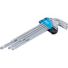 BGS Technic L-Type Wrench Set | extra long | T-Star (for Torx Plus) TS10 - TS50 | 9 pcs.