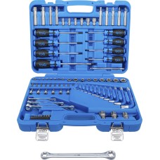 BGS Technic Tool Set | 6.3 mm (1/4") + 12.5 mm (1/2") | E-Type / T-Star (for Torx) | 84 pcs.
