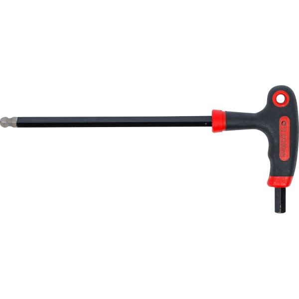 BGS Technic T-Handle L-Type Wrench | internal Hexagon / internal Hexagon with Ball Head | 10 mm BGS Technic T-Handle L-Type Wrench | internal Hexagon / internal Hexagon with Ball Head | 10 mm