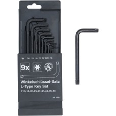 BGS Technic L-Type Wrench Set | T-Star (for Torx) T10 - T50 | 9 pcs.