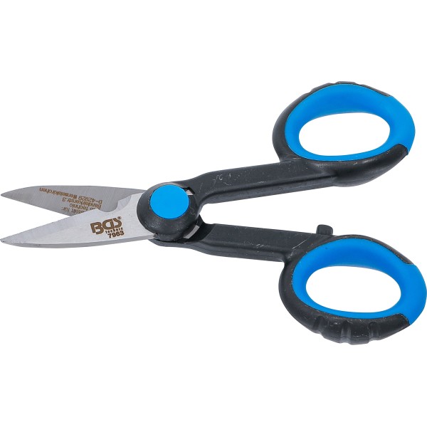 BGS Technic Stainless Steel Electrician's Scissors | 145 mm BGS Technic Stainless Steel Electrician's Scissors | 145 mm
