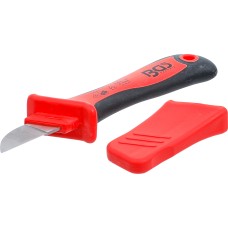 BGS Technic VDE Cable Knife with Slip Protection