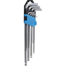 BGS Technic L-Type Wrench Set | Inch Sizes | internal Hexagon / internal Hexagon with Ball Head 1/16