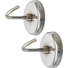 BGS Technic Magnetic Hook Set | round | Ø 35 mm | 2 pcs. | 3.5 kg