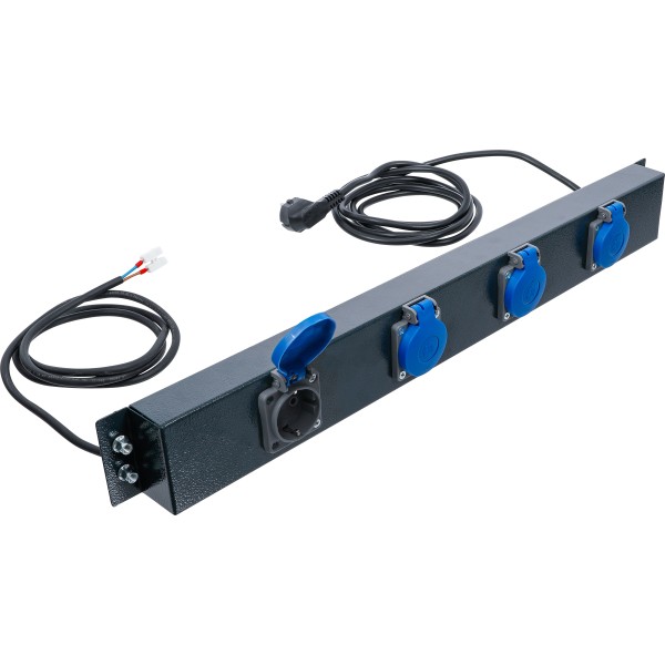 BGS Technic Power Supply Outlet Panel | 4 socket outlets | for Storage System Combination BGS Technic Power Supply Outlet Panel | 4 socket outlets | for Storage System Combination