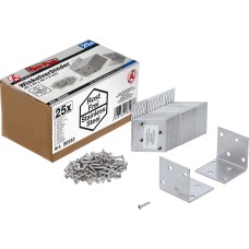 BGS Technic Angle Joint | stainless steel | 40 x 40 x 40 mm | Economy Pack | 25 pcs.