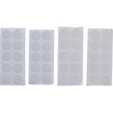 BGS Technic Hook & Loop Dots | self-adhesive | white | 40 pcs. BGS Technic Hook & Loop Dots | self-adhesive | white | 40 pcs.