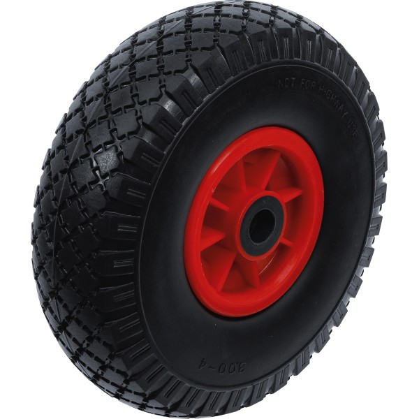 BGS Technic Wheel for Pushcarts/Handcarts | PU red/black | 260 mm BGS Technic Wheel for Pushcarts/Handcarts | PU red/black | 260 mm