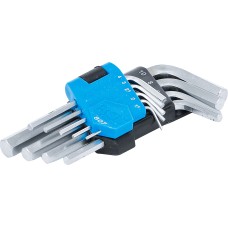 BGS Technic L-Type Wrench Set | short | internal Hexagon 1.5 - 10 mm | 9 pcs.