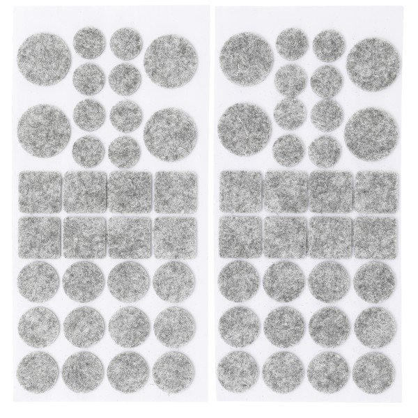 BGS Technic Felt Pads Set | tinged with gray | 64 pcs. BGS Technic Felt Pads Set | tinged with gray | 64 pcs.