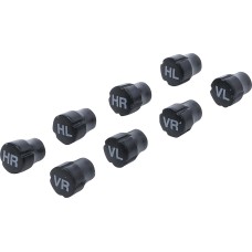 BGS Technic Plastic Valve Cap Set | for Tire Marking | 8 pcs.
