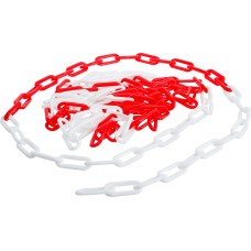 BGS Technic Barrier Chain | Red and White | Plastic | 5 m