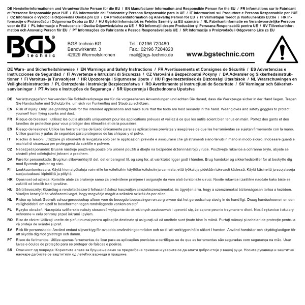 BGS Technic Grinding Belt Set | for Belt Grinder | 75 x 533 mm | K 40 - 60 - 80 - 120 - 240 | 5 pcs. BGS Technic Grinding Belt Set | for Belt Grinder | 75 x 533 mm | K 40 - 60 - 80 - 120 - 240 | 5 pcs.